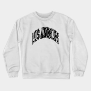 Los Angeles - Block Arch - White/Black Crewneck Sweatshirt